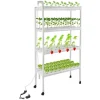 Outlet Hydroponisk dyrkningsanlæg - Plantningssæt - 4 lag, 108 pladser - Med timer og vandpumpe - PVC - Til salat, raps og rødbeder Kit Til Plante- & Urtedyrkning
