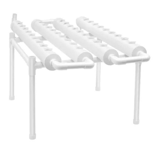 Outlet Hydroponisk dyrkningssæt - Planteskolepotter - PVC-U-materiale - Jordløs dyrkning - Til indendørs brug - Højt udbytte - Hvid Kit Til Plante- & Urtedyrkning