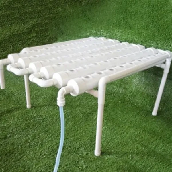 Kit Til Plante- & Urtedyrkning^Hydroponisk dyrkningssæt - 1-lagssystem - 54 huller - PVC-U - Huldiameter 3,2 cm - 4/6 rør - Lilla