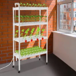 New Hydroponisk dyrkningssæt - Hydroponisk dyrkningssystem - Med dyrkningskurve - Til hjem, have, kontor Kit Til Plante- & Urtedyrkning