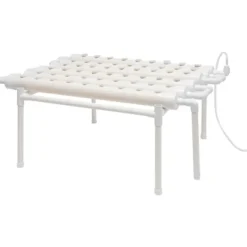 Hot Hydroponisk Dyrkningssæt - 1-Lags System - 36 Plantehuller - PVC-U - Huldiameter 3,2 cm - Rør Ø 6,3 cm - Hvid Kit Til Plante- & Urtedyrkning