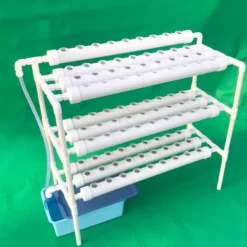 Kit Til Plante- & Urtedyrkning^Hydroponisk dyrkningssæt - 3-lags system - 90 plantehuller - Spirebakke med låg - Rød