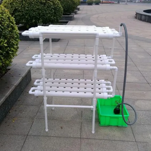 Kit Til Plante- & Urtedyrkning^Hydroponisk dyrkningssæt - 3-lags system - 90 plantehuller - Spirebakke med låg - Rød
