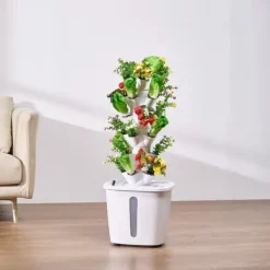 Kit Til Plante- & Urtedyrkning^Hydroponisk Dyrkningssystem 30 Pods, Smart Hydroponisk Tårn, Effektiv Vandcirkulation