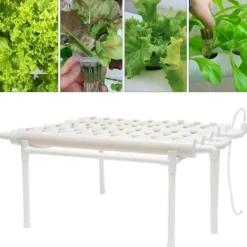 Online Hydroponisk dyrkningssystem - Dyrkningssæt - 54 plantepladser - Jordfri dyrkning - Til grøntsager - Hvid Kit Til Plante- & Urtedyrkning