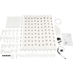 Best Hydroponisk dyrkningssystem, 3-etagers PVC-rørsystem, 90 plantepladser Kit Til Plante- & Urtedyrkning
