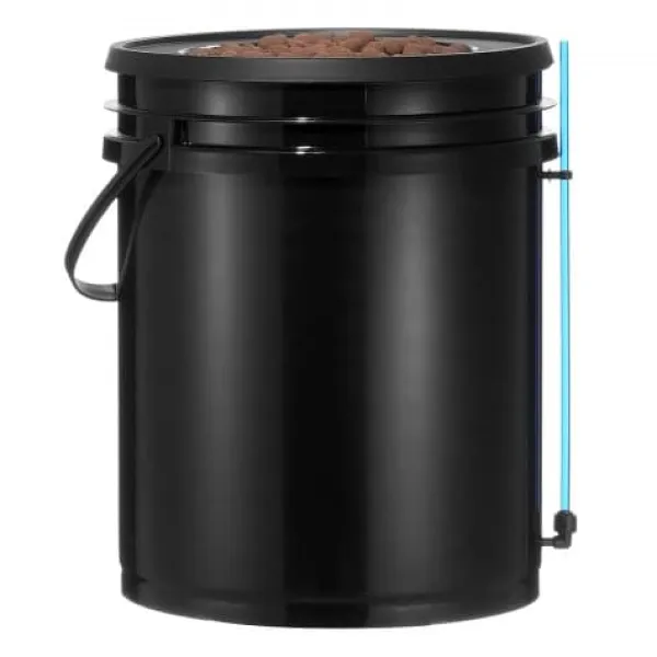 Discount Hydroponisk dyrkningssystem, Deep Water Culture 4 spande 30x30x38 cm, Sort, PP-materiale Kit Til Plante- & Urtedyrkning