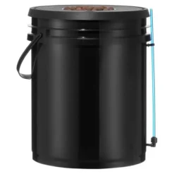 Kit Til Plante- & Urtedyrkning^Hydroponisk dyrkningssystem, Deep Water Culture 8 spande, 30x30x38 cm, sort, PP materiale