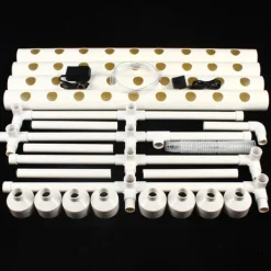 Kit Til Plante- & Urtedyrkning^Hydroponisk dyrkningssystem - Indendørs gro-kit - 36 plantehuller - 2 niveauer - Til urter og grøntsager - Hvid