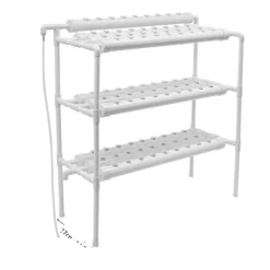 Hot Hydroponisk Plantesystem, 3-lags Design, 108 Plantepladser,Hvid-b Kit Til Plante- & Urtedyrkning