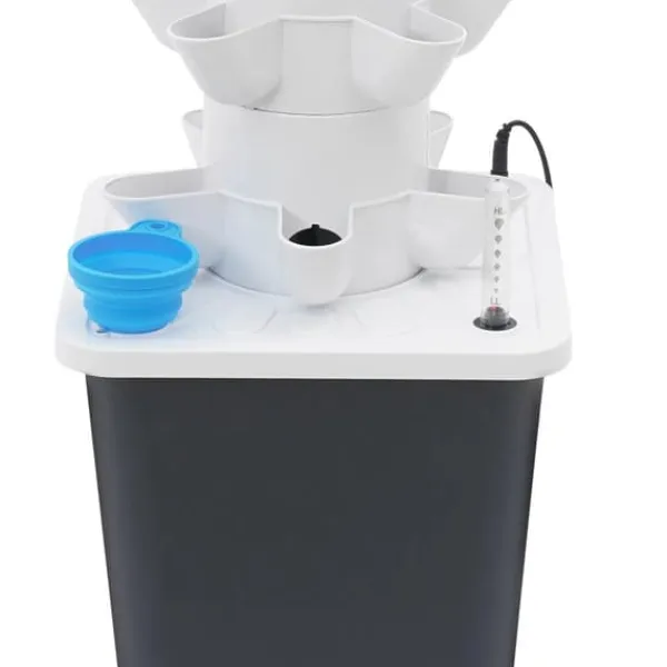 Sale Hydroponisk plantetårn - Dyrkningssystem - 30 Huller - 6 Niveauer - EU-stik - Netdrevet - Gulvstående - Med pumpe - Hvid Kit Til Plante- & Urtedyrkning