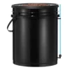 Kit Til Plante- & Urtedyrkning^Hydroponisk system, recirkulerende Deep Water Culture 4 spande, 30x30x38 cm, sort, PP-materiale