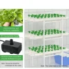 Kit Til Plante- & Urtedyrkning^Hydroponisk System Vækstsæt, 3-Lags Design, 108 Plantepladser, Inkluderer Vandpumpe