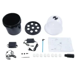 Kit Til Plante- & Urtedyrkning^Hydroponisk Vækstsæt, Fog Culture Teknologi, Moderne Design, Komplet Sæt,Sort