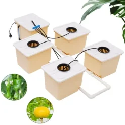 Kit Til Plante- & Urtedyrkning^Hydroponisk Vækstsæt, 11L Spand Kapacitet, 220-240V Pumpe Spænding, 4W Pumpe Effekt, IPX8 Beskyttelsesniveau, Kompakt Størrelse