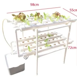 Kit Til Plante- & Urtedyrkning^Hydroponisk Vækstsæt, Lagdelt Design, Automatisk Vandingssystem,72 Hul
