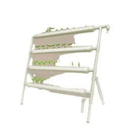 Outlet Hydroponisk vækstsæt, 4-niveau reol med 36 plantehuller, Maksimal gennemstrømning: 44 gallon per time, Maksimal pumpehøjde: 5,91 fod Kit Til Plante- & Urtedyrkning