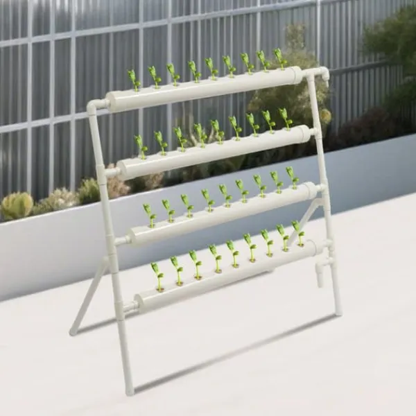 Kit Til Plante- & Urtedyrkning^Hydroponisk Vækstsysteem, 4 Lag, 36 Pods, 44 Gal/h Pumpekapacitet, 5.91 ft Maksimal Pumpeløft, 16.53 lbs Vægtkapacitet