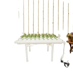 Kit Til Plante- & Urtedyrkning^Hydroponisk Vækstsysten, 36 Plantepladser, Vertikalt Havekit,HVID