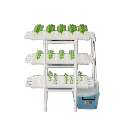 Kit Til Plante- & Urtedyrkning^Hydroponisk Vækstsysten, 3-Lags Design, 108 Plantepladser,HVID