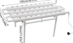 Hot Hydroponiske formeringssystemer, 4 rør, 36 plantepladser Kit Til Plante- & Urtedyrkning