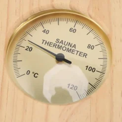 Sauna^Hygrometer termometer sauna to i en, indendørs fugtighed og temperaturmåling saunarum træ sauna hygrometer, egnet til hjemmesauna