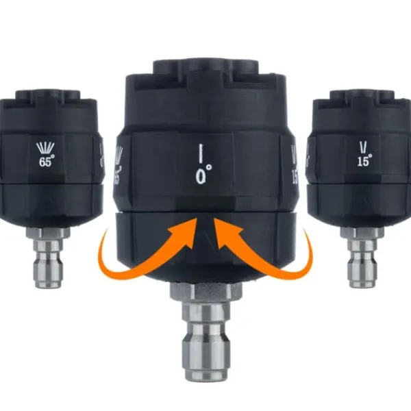Hot 6-i-1 dyse med 1/4" lynkobling til højtryksrenser Havemaskiner