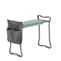 Støtte Med Hjul, Sæder & Knæbeskyttelse Til Havepleje^3-i-1 Folding Garden Seat med taske til Værktøj Situl InnovaGoods
