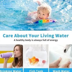Hot 6-i-1 Pool & Spa Teststrimler, Vandtester 50-Pak - pH, Klor, Alkalinitet, Cyanursyre, Hårdhed Pool- & Spatilbehør