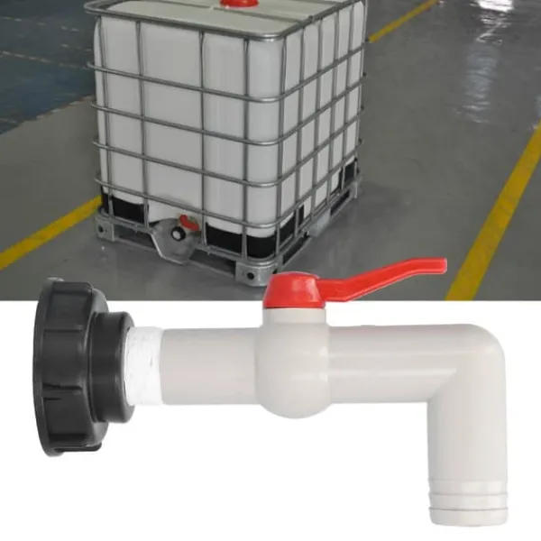 New IBC Tank Hane Adapter Vandslange Tilslutning Havetilbehør 90° 32mm Hane VVS Værktøj Vanding