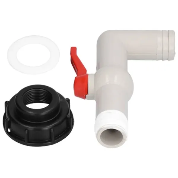 New IBC Tank Hane Adapter Vandslange Tilslutning Havetilbehør 90° 32mm Hane VVS Værktøj Vanding