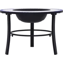 Best Ildsteder - Living bålfad mosaik 68 cm keramik blå og hvid Pejse