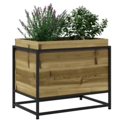 Imprægneret fyrretræ plantekasse 60x40x50 cm - Robust og dekorativ | Størrelse: 60x40x50 cm Krukker & Plantebeholdere