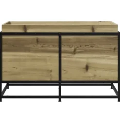 Plantningsbænke^Imprægneret fyrretræs plantekasse - Dekorativ til have og altan | Størrelse: 80x40x50 cm