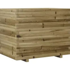 Imprægneret plantekasse i fyrretræ - Dekorativ til have og altan | Størrelse: 90x60x72 cm Plantningsbænke