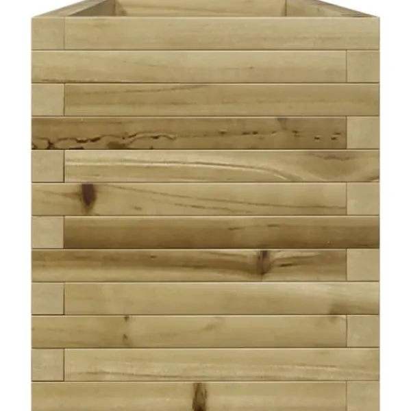 Plantningsbænke^Imprægneret plantekasse i fyrretræ - 110x40x45,5 cm | Farve: Natur | Størrelse: 110x40x45,5 cm