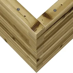 Plantningsbænke^Imprægneret plantekasse i fyrretræ - 110x40x45,5 cm | Farve: Natur | Størrelse: 110x40x45,5 cm