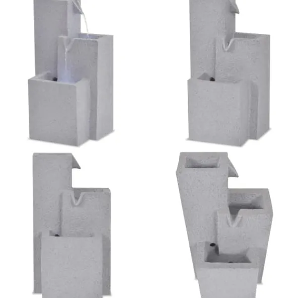 New Indendørs fontæne med LED-lys polyresin - Indendørs Fontæne - Indendørs Fontæner - Home & Living Springvand & Damme