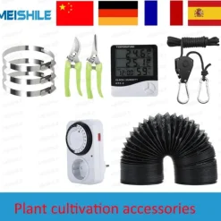 Best Indendørs Plantevækst Termometer, Hygrometer, Timer,1 sæt Kit Til Plante- & Urtedyrkning