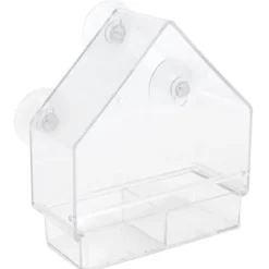 Best Indendørs Udendørs Hængende Fuglefoderautomat PS Transparent Fuglefoderværktøj til Fodring af Små Fugle Til Fugle & Småvildt