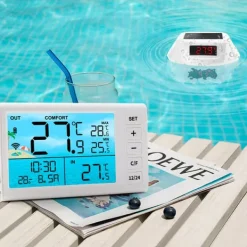 Clearance INF Flydende pooltermometer med LED-display, TS-PL01 Pool- & Spatilbehør