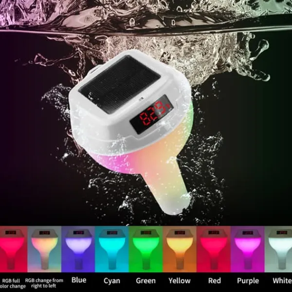 Clearance INF Flydende pooltermometer med LED-display, TS-PL01 Pool- & Spatilbehør
