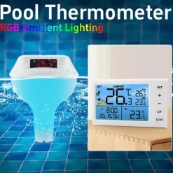 Clearance INF Flydende pooltermometer med LED-display, TS-PL01 Pool- & Spatilbehør
