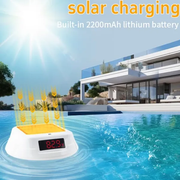 Clearance INF Flydende pooltermometer med LED-display, TS-PL01 Pool- & Spatilbehør