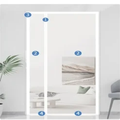 Insektmiddel & Dyreafvisende Middel^INF Glasfiber magnetisk skærmdørgardin