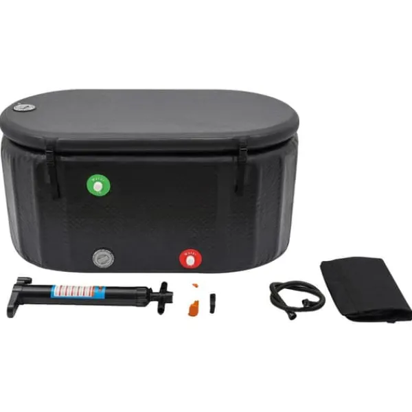 Online Inflatable Cold Plunge Tub, Portable, Freestanding, Insulated Lid,sort Spa & Udendørsbad