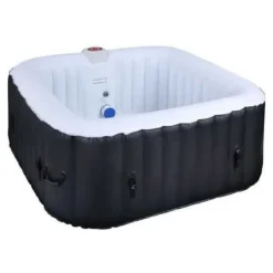 Spa & Udendørsbad^Inflatable Spa Sunspa Firkantet Sort 4 personer (155 x 155 x 65 cm)