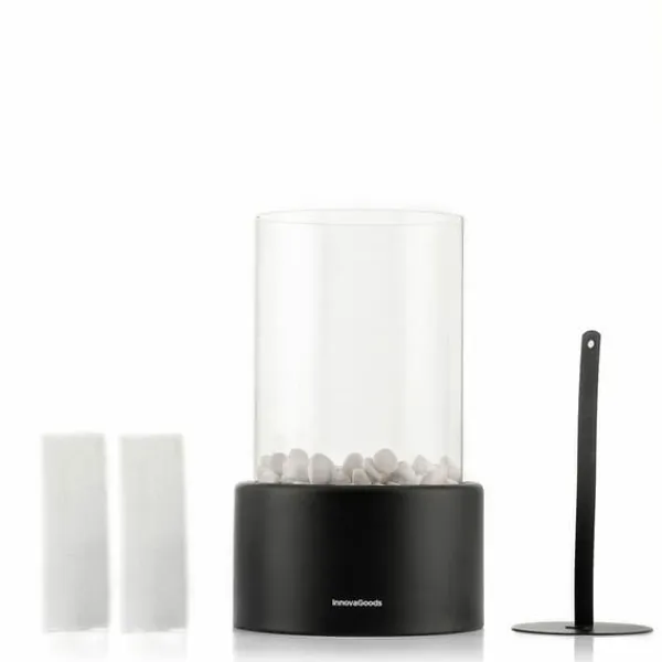Hot Innovagoods Bioethanol Bordpejs Heatfir Transparent Pejse