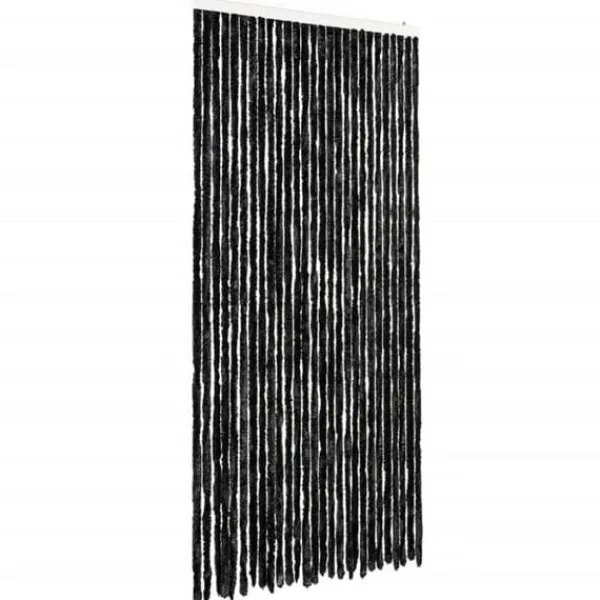 Insektmiddel & Dyreafvisende Middel^Insektgardin - Chenilletråde til døre | Størrelse: 118x200 cm | Farve: Antracitgrå