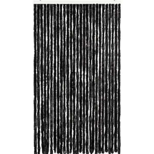 Insektmiddel & Dyreafvisende Middel^Insektgardin - Chenilletråde til døre | Størrelse: 118x200 cm | Farve: Antracitgrå